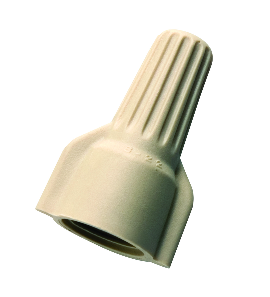 Product image for Ideal Industries WT41-500JR 500/Jar Wingtwist Tan Wire Connector
