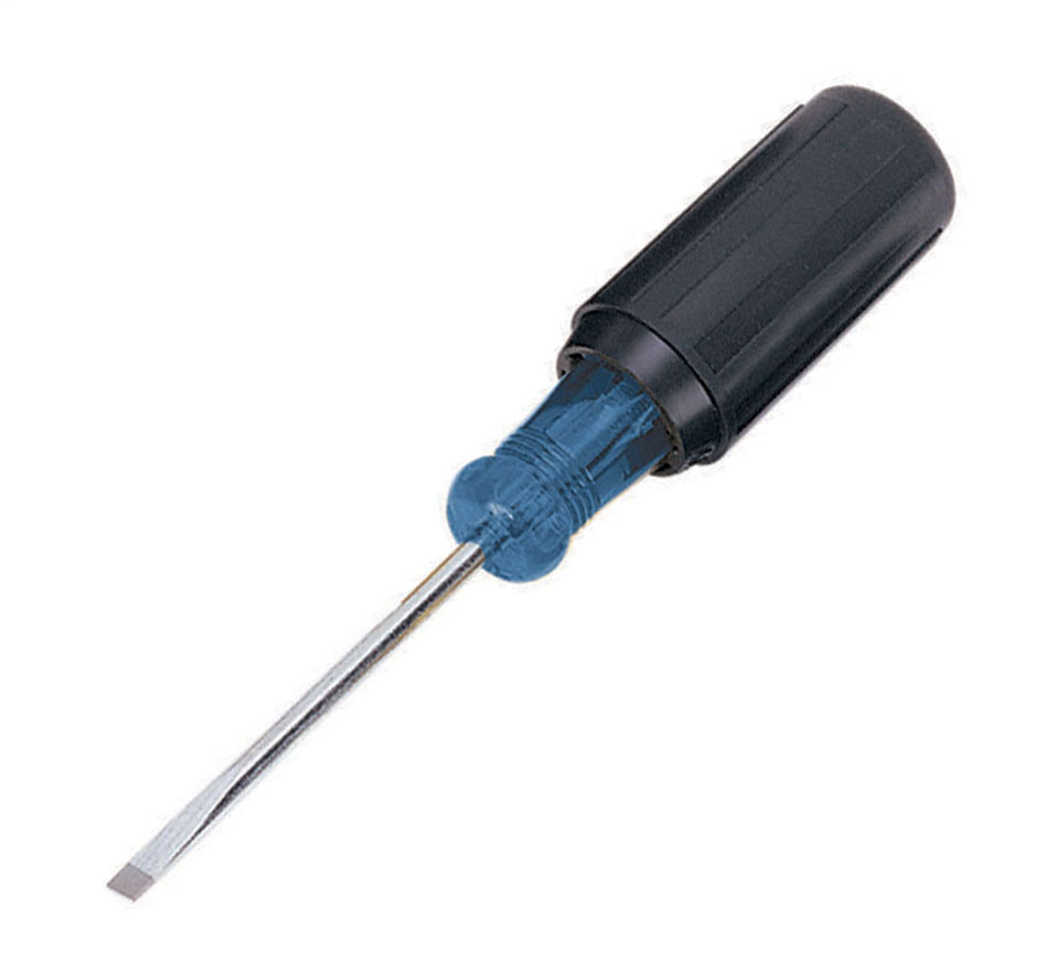 Product image for Ideal 35-183 Slotted Screwdriver 3" Shank 3/16" Tip & Cushion Grip Handle