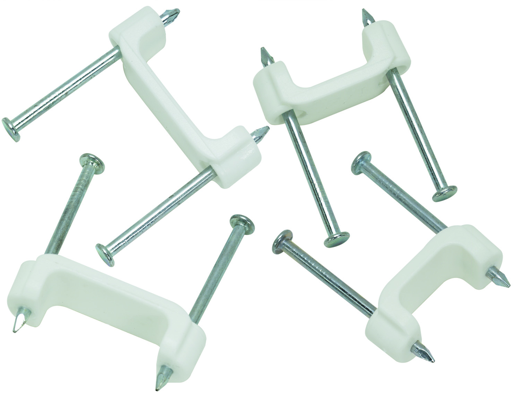 Ideal Industries BPS2-50 1/2 Inch White Plastic Standard Insulated 50/Bag Staple Ideal Industries BPS2-50 1/2 Inch White Plastic Standard Insulated 50/Bag Staple