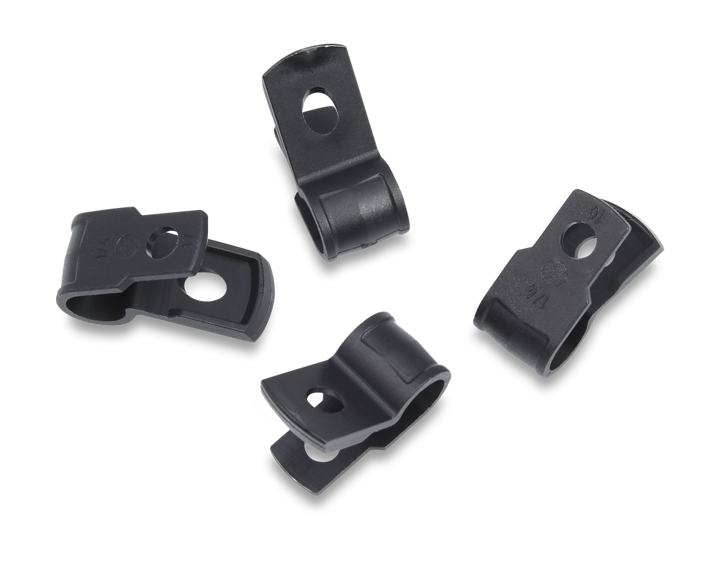 Product image for Ideal IT250CCL-C0 Cable Tie Clamp 3/8" Nylon Black 100Pk