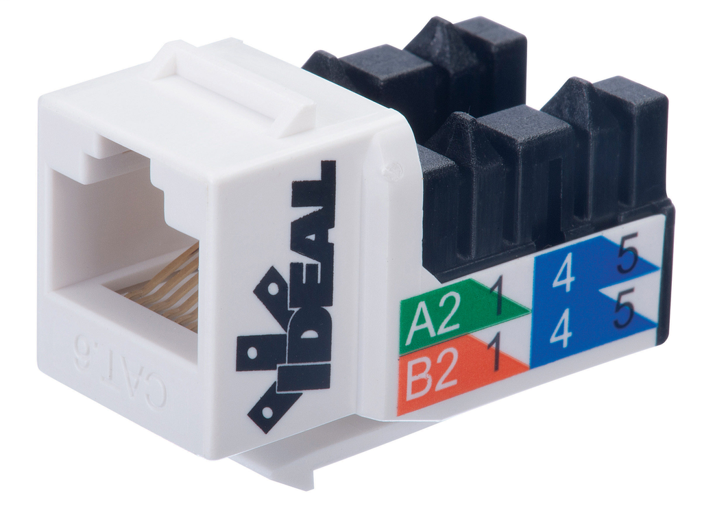 Product image for IDEAL 89-760WH CAT6 250MHz 8P8C Key