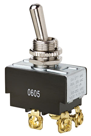 Mayer-DDS-Toggle Switch, Heavy-Duty, DPST, On-Off, Spade-1