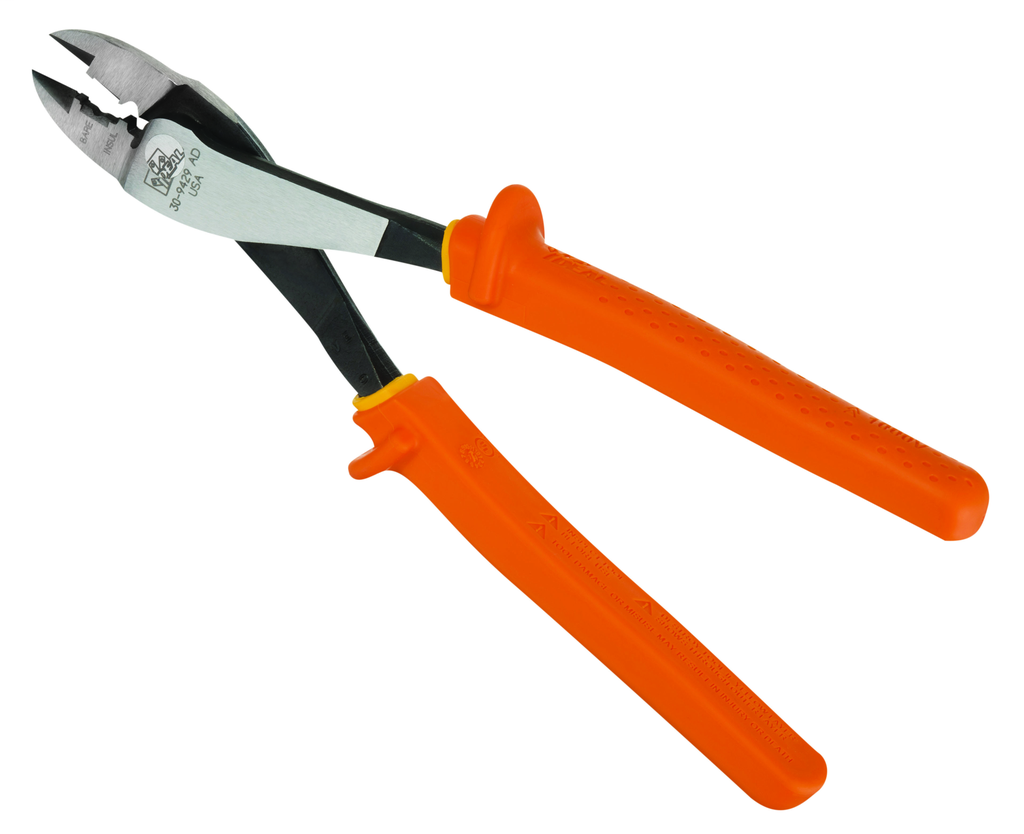 Product image for Ideal Industries 30-9429 9-3/4 Inch High Carbon Steel Insulated Multi-Crimping Tool