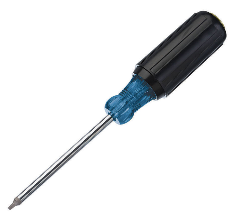 Product image for Ideal 35-691 Screwdriver, Square Head #1 Tip 4" Shank w/Cushion Grip handle