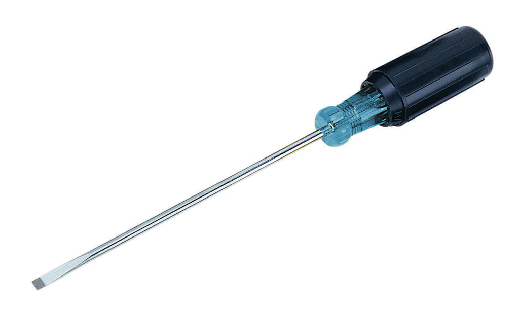 Product image for Ideal 35-186 3/16" Electrician's Cabinet Tip Screwdriver - 6" Long Shank