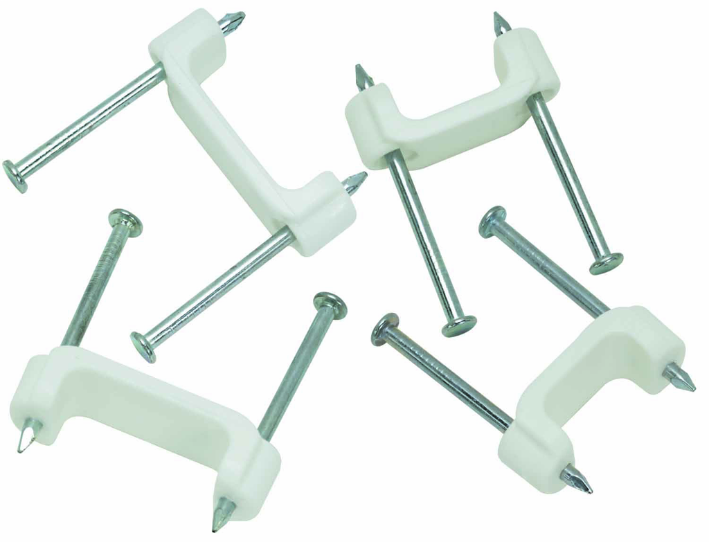 Product image for Ideal BPS3-JRL 3/4" Plastic Insulated Romex Cable Staple w/Nails (200/Jar)