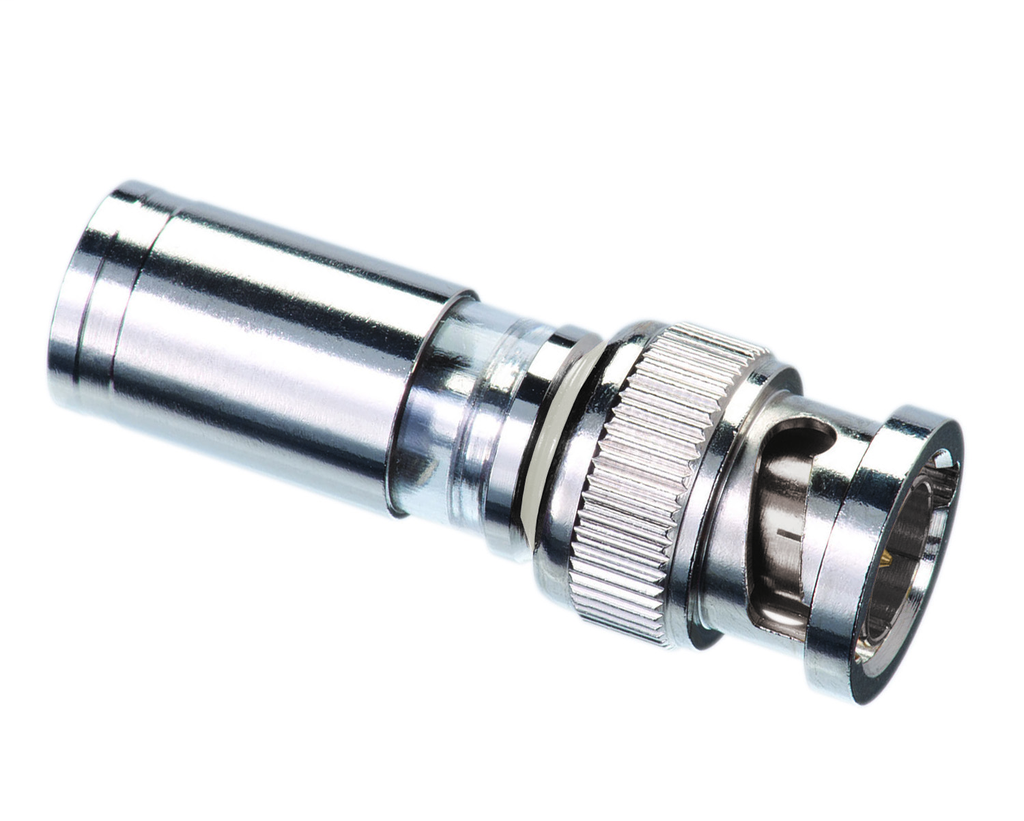 Product image for Ideal Industries 89-049 Brass Plenum BNC Compression Cable Connector