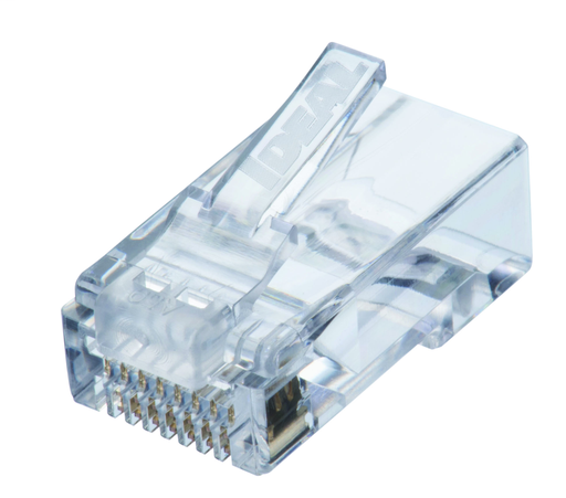 CAT6 RJ-45 8P8C Single Piece Modular Plugs -25 pk