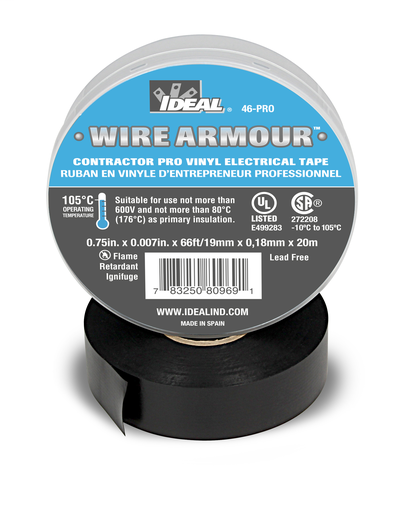 Product image for Pro Vinyl Tape 3/4X66FT 1.5, Black