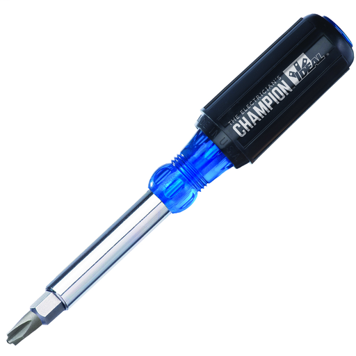 Product image for Ideal 35-939 12-in-1 Multi-Bit Screwdriver & Nut Driver w/Combo Head