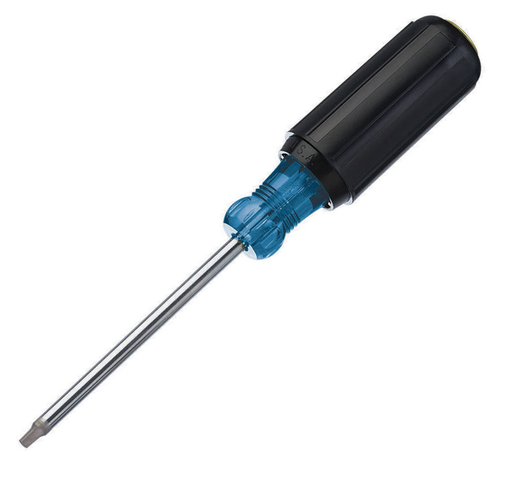 Product image for Ideal 35-695 Screwdriver, Square Head #3 Tip 4" Shank w/Cushion Grip Handle