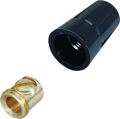 Product image for Ideal 30-322 Set Screw Wire Connector, #22 Black (1000/Box)