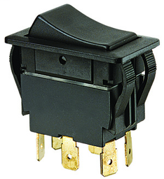 Ideal Industries 774040BK On-Off-On DPDT Rocker Switch