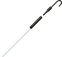 Ideal 31-611 Tuff-Rod Regular Flex 12' Fishing Kit (3ea 4' Rods,1 J Hook,1 Bullet Nose End)