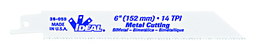 Ideal 36-057 Reciprocating Blade, Metal Cutting, 6" x 3/4" x .035", 18 TPI