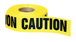 Ideal 42-001 Tape "Caution" 3" x 1000', Yellow