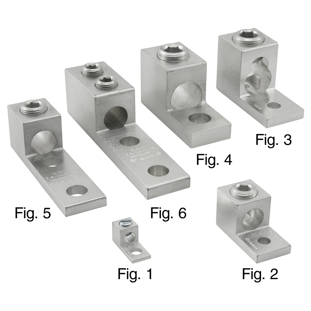 ILSCO TA-0 1/0-14 1/4" HOLE MECH LUG ILSCO TA-0 1/0-14 1/4" HOLE MECH LUG