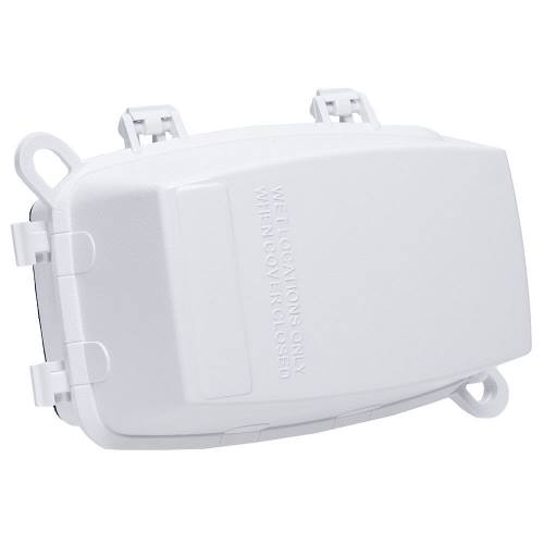 Product image for Intermatic WP1110WC White Plastic Weatherproof Cover