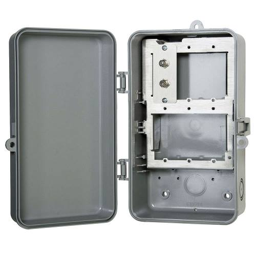 Product image for Intermatic IG1C3R NEMA 3R Plastic Enclosure 1-Line Indoor/Outdoor Coaxial Cable Protector