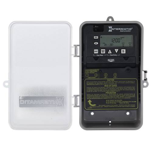 Product image for Intermatic ET8015CPD82 24/7 Electronic Astronomic Time Switch, 1-Circuit, SPST, 120-277V 30A, Type-3R Plastic