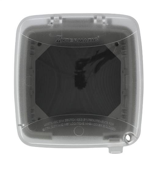 Clear/Gray 2.75-Inch Single Gang with Round Adapter Plate Intermatic WP5103C Extra Duty Plastic Weatherproof Cover Clear/Gray 2.75-Inch Single Gang with Round Adapter Plate Intermatic WP5103C Extra Duty Plastic Weatherproof Cover