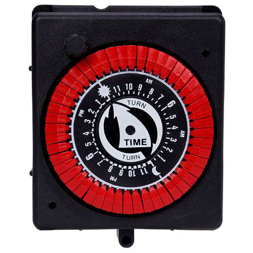 24-Hour Panel Mount Timer with Manual Override