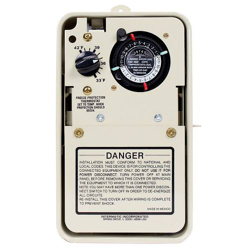 Intermatic PF1102T 240 Volt Installation Timer with Thermostat in Rainproof Enclosure Intermatic PF1102T 240 Volt Installation Timer with Thermostat in Rainproof Enclosure