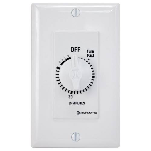Intermatic FD30MHW 30 Minute 125 to 277 VAC 60 Hz SPST White Countdown Timer with 30 Minute Hold Intermatic FD30MHW 30 Minute 125 to 277 VAC 60 Hz SPST White Countdown Timer with 30 Minute Hold