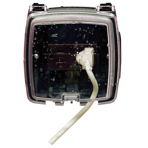 Intermatic WP1030C 2-Gang 3-1/8 Inch Vertical Hinge Clear Weatherproof Cover with Guard Insert Intermatic WP1030C 2-Gang 3-1/8 Inch Vertical Hinge Clear Weatherproof Cover with Guard Insert