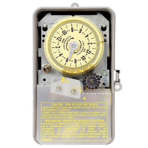 Intermatic R8815P101C NEMA 3R Plastic Case 125 VAC 60 Hz 25 Amp DPST Electromechanical Time Switch with Rain Sensor Terminal Intermatic R8815P101C NEMA 3R Plastic Case 125 VAC 60 Hz 25 Amp DPST Electromechanical Time Switch with Rain Sensor Terminal
