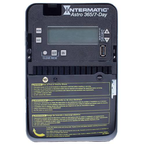Intermatic ET2815C NEMA 1 Steel Case 7-Day 120 to 277 VAC 60 Hz 20 Amp SPDT Astronomic Electronic Control Intermatic ET2815C NEMA 1 Steel Case 7-Day 120 to 277 VAC 60 Hz 20 Amp SPDT Astronomic Electronic Control