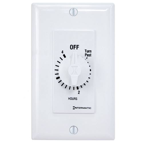 Intermatic FD4HW 4 Hour 125 to 277 VAC 60 Hz SPST White Countdown Timer Intermatic FD4HW 4 Hour 125 to 277 VAC 60 Hz SPST White Countdown Timer
