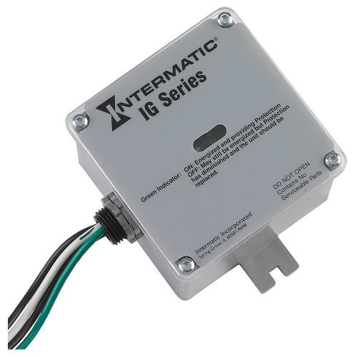 Intermatic IG1240RC3 NEMA 3R Plastic Housing 120/240 VAC 1-Phase Surge Protective Device Intermatic IG1240RC3 NEMA 3R Plastic Housing 120/240 VAC 1-Phase Surge Protective Device