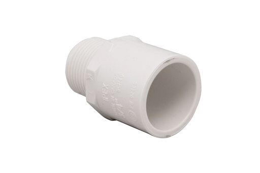 2 1/2" PVC SCH40 MALE ADPT SOCxMPT WHITE XIRTEC140
