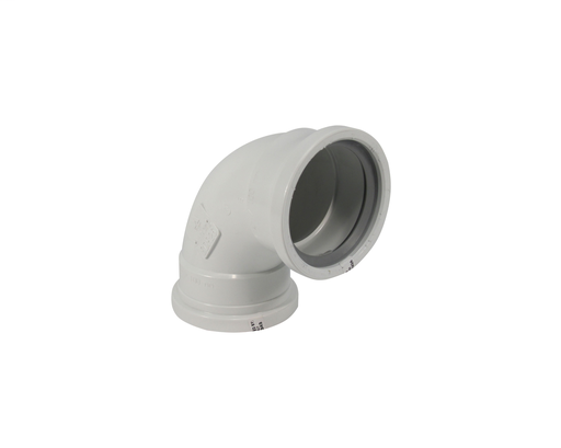 4"x90D PVC SHORT ELBOW HW SWR DR26 GxG TRENCH TOUGH PLUS