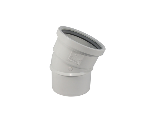 6"x22 1/2D PVC ELBOW HW SWR DR26 SPxG TRENCH TOUGH PLUS