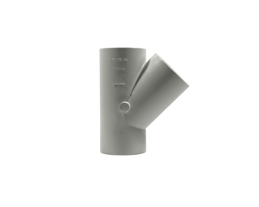 3"x45D PVC SCH40 WYE SOCxSOCxSOC WHITE XIRTEC140