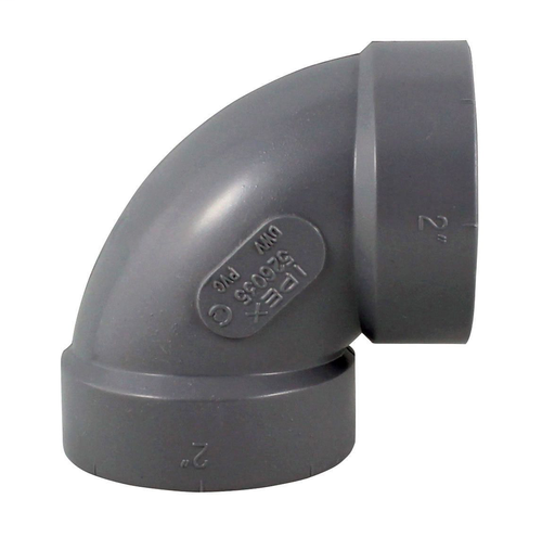 2"x90D PVC DWV ELBOW HxH SYSTEM XFR