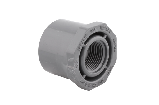 1 1/2"x3/4" PVC SCH40 RED. BUSHING SPxFPT GREY XIRTEC140