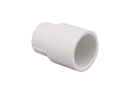3/4"x1/2" PVC SCH40 RED. FEMALE ADPT SOCxFPT WHITE XIRTEC140