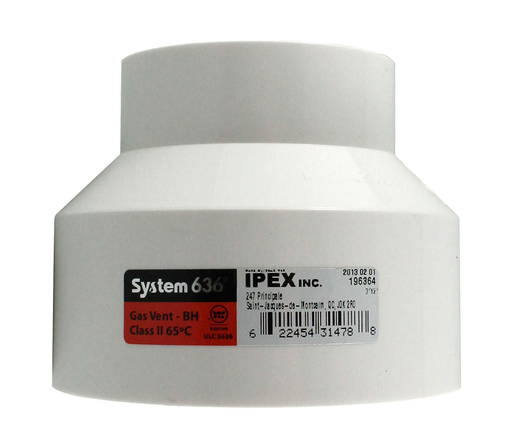 4"x2" PVC FGV INCR. CPLG HxH SYSTEM 636
