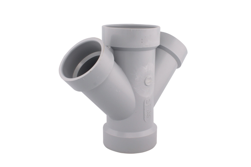 8"x6"x45D PVC DWV DOUBLE WYE HxHxHxH SYSTEM 15