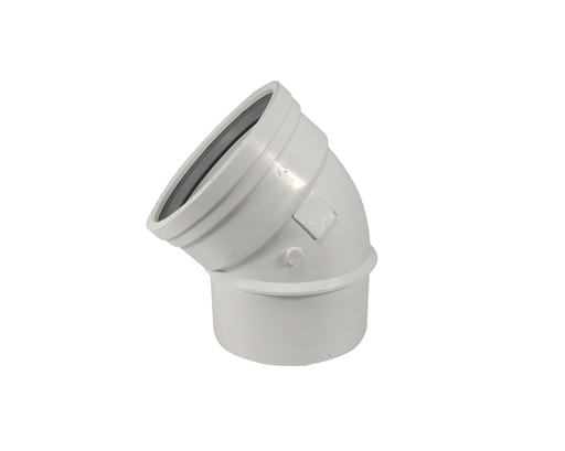 8"x45D PVC ELBOW HW SWR DR26 SPxG TRENCH TOUGH PLUS