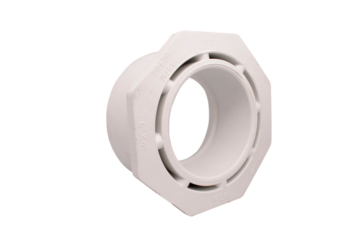 6"x5" PVC SCH40 RED. BUSHING SPxSOC WHITE XIRTEC140
