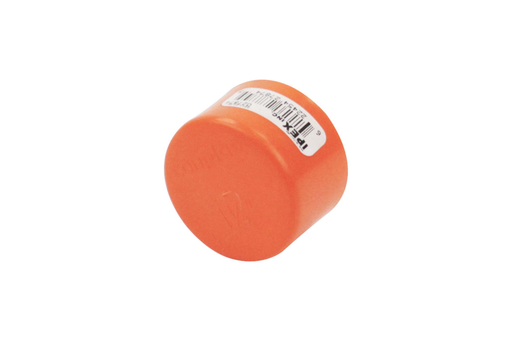 1 1/4" PE FLEXIBLE TEST CAP ORANGE