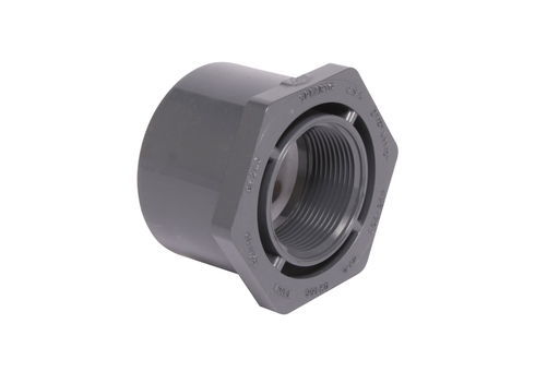 2 1/2"x1 1/2" PVC SCH40 RED. BUSHING SPxFPT GREY XIRTEC140