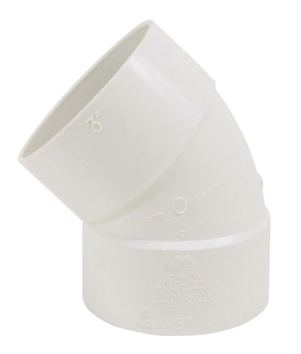 2"x45D PVC ELBOW HxH SDR35 BDS