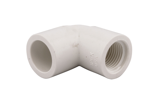 2"x90D PVC SCH40 ELBOW SOCxFPT WHITE XIRTEC140