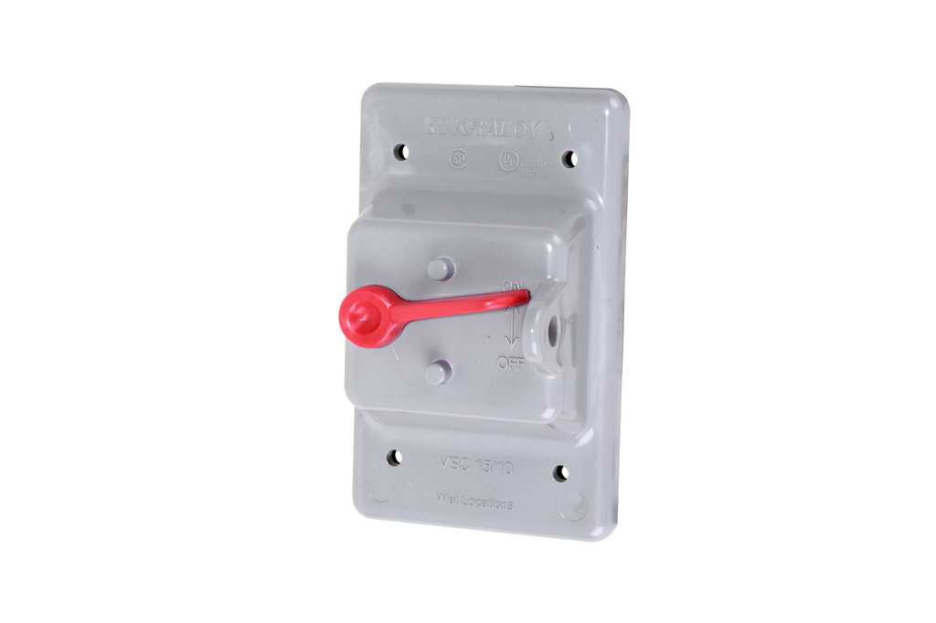 IPEX 078900 PVC 1Gang Toggle Switch Weatherproof Cover Capital