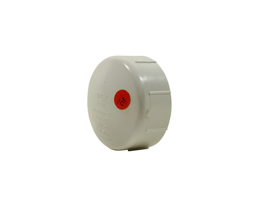 4" PVC SCH40 CAP FPT WHITE XIRTEC140